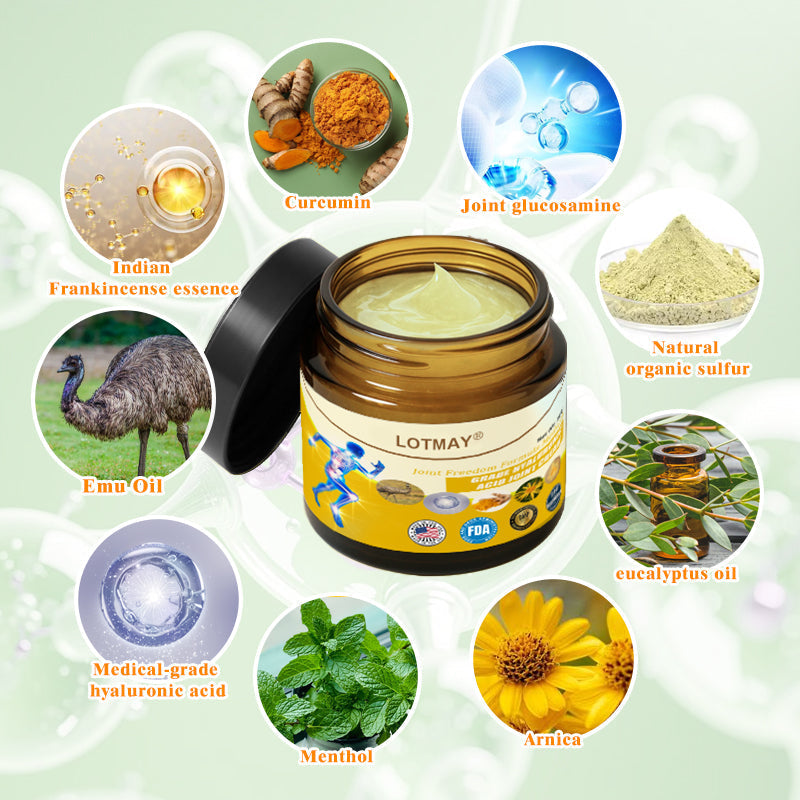 LOTMAY® Joint Freedom Formula Cream – 9-in-1 Natural Formula (FDA-Certified & Recommended) Free Shipping