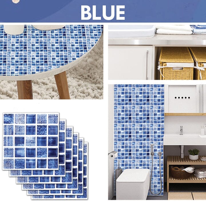 Hermsa™ 3D Waterproof Wall Tile Stickers