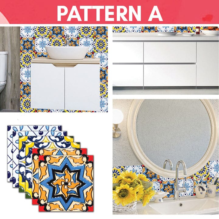 Hermsa™ 3D Waterproof Wall Tile Stickers