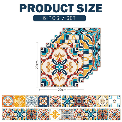 Hermsa™ 3D Waterproof Wall Tile Stickers