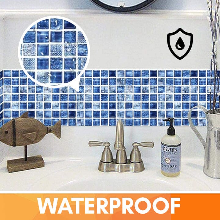 Hermsa™ 3D Waterproof Wall Tile Stickers