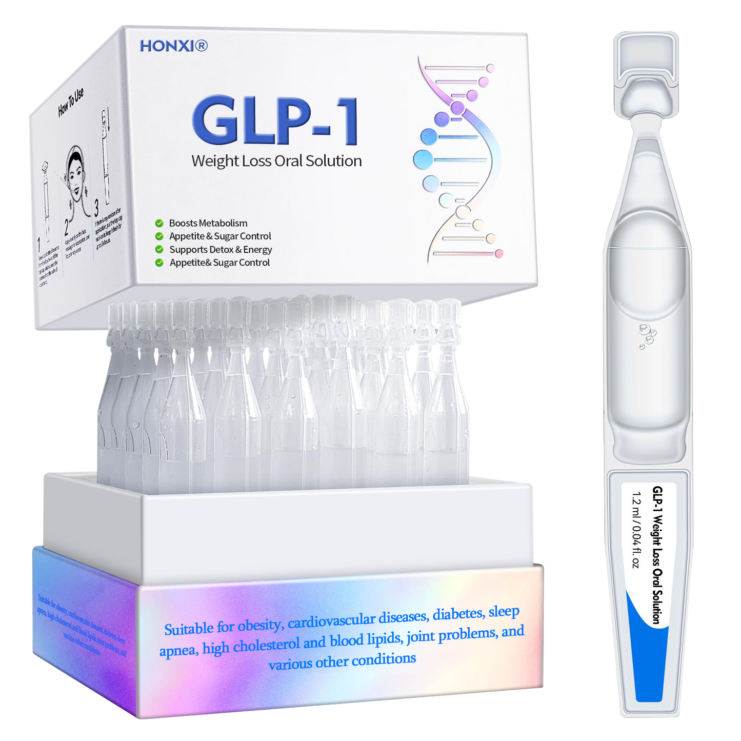 Lose Weight & Improve Health in 7 Days — Honxi® GLP-1 Oral Solution