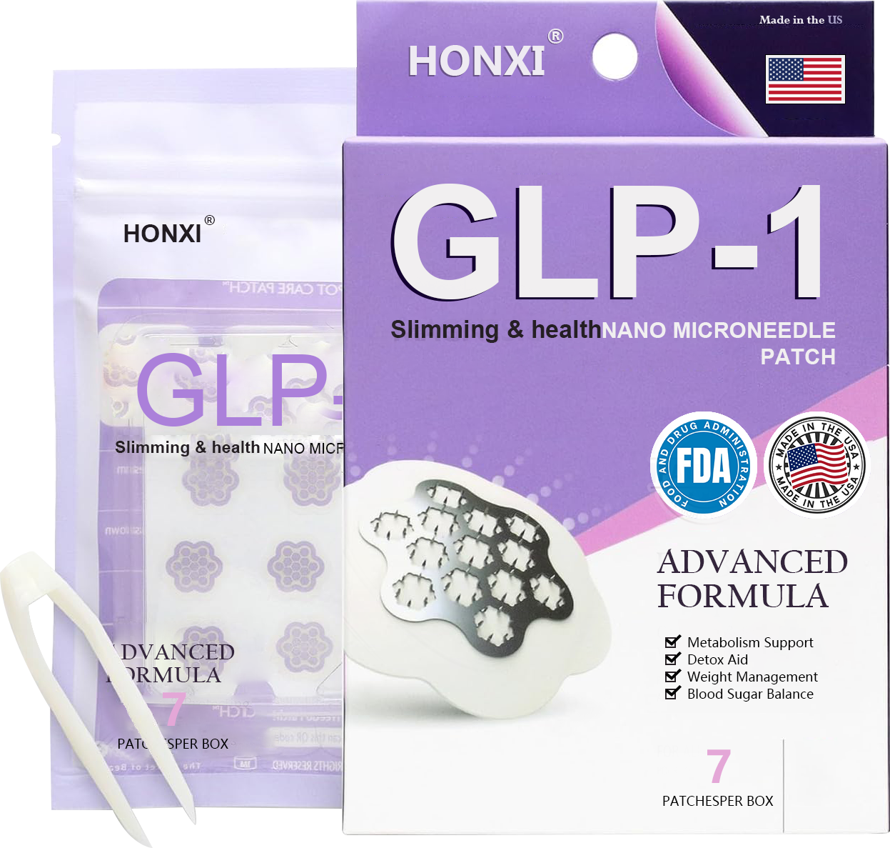 💎 HONXI® GLP-1 Nano Microneedle Patch — Slim Down, Feel Healthier, Live Freely