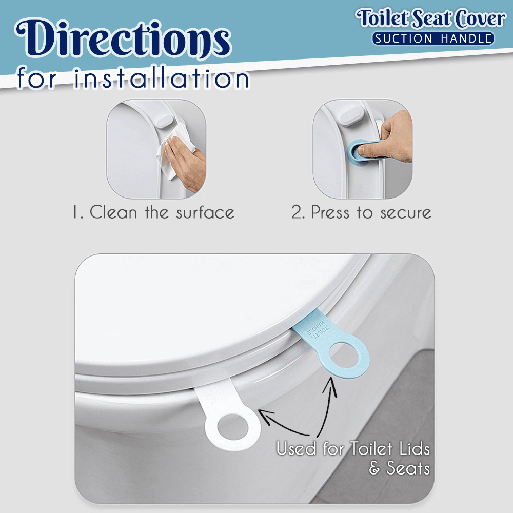 Hermsa™ Toilet Seat Cover Suction Handle (2-pcs Set)
